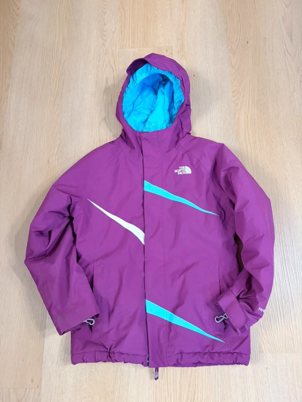 Girls The North Face Girls Heatseeker HyVent Insulated Ski Jacket Purple Size M